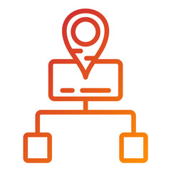 Sitemap Vector Design Icon Style