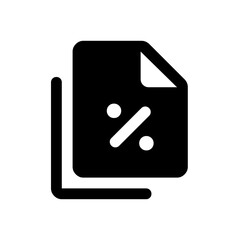 Percentage Document Icon
