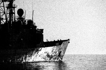 WARSHIP - A missile frigate of the Polish Navy sails out to sea
