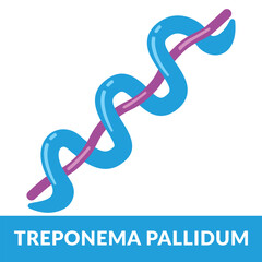 treponema pallidum deisgn vector Illustration