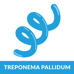 treponema pallidum deisgn vector Illustration