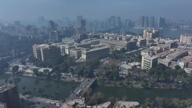 Nile View Drone - Kasr Al-Aini