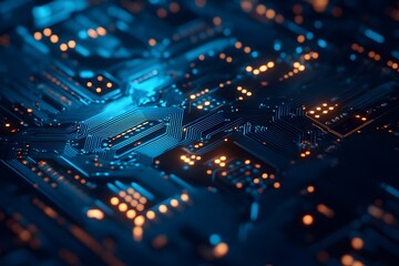 Obraz premium circuit board background