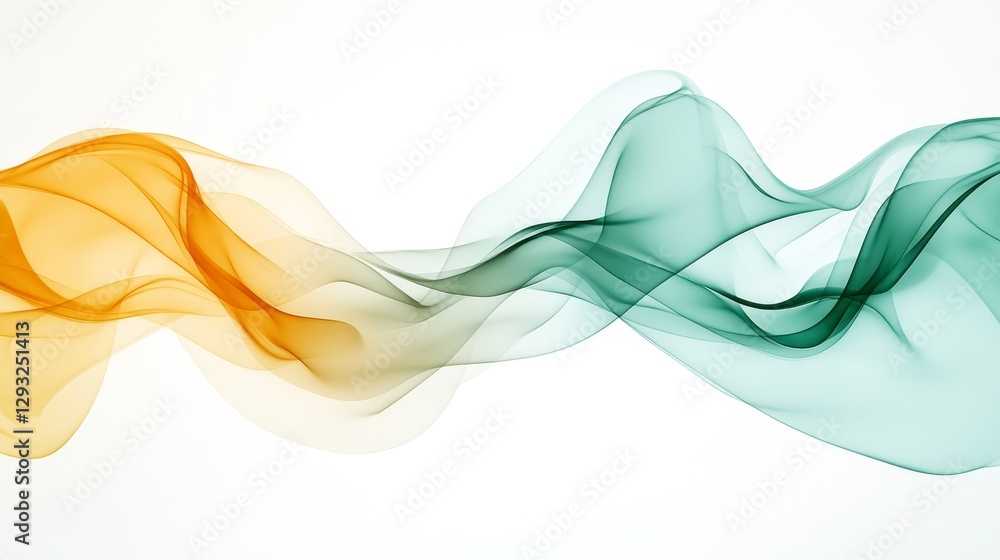 Poster flowing colorful waves abstract design background for creativity