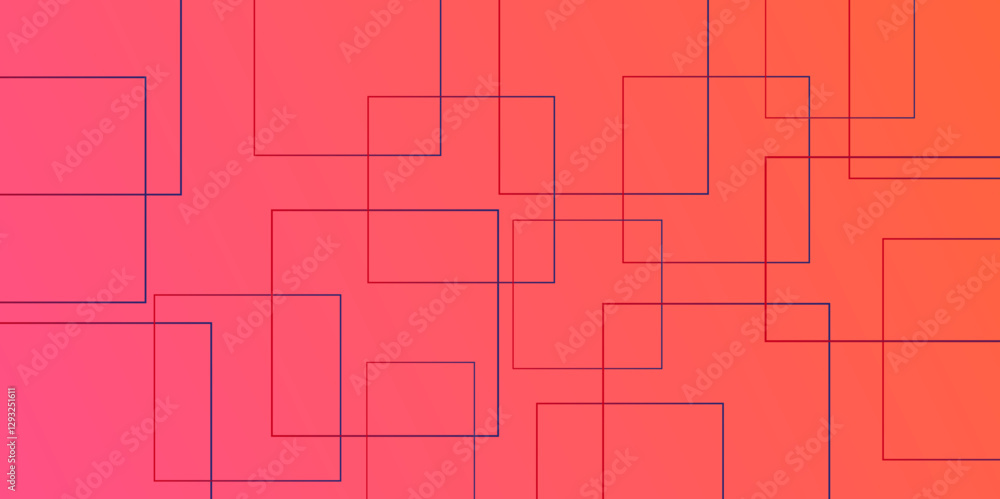 Poster creative modern and minimalist future geometric abstract background template. light pink vector illu