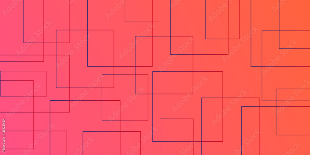 Poster creative modern and minimalist future geometric abstract background template. light pink vector illu
