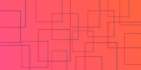 Obraz premium Creative modern and minimalist future geometric abstract background template. Light pink vector illustration, which consists of squares of different sizes. Abstract dark red and gold background 