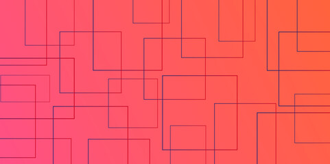 Creative modern and minimalist future geometric abstract background template. Light pink vector illustration, which consists of squares of different sizes. Abstract dark red and gold background 