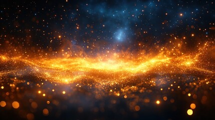 Cosmic Golden Energy Flow Background
