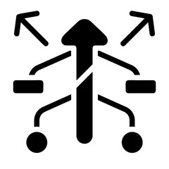 Expansion Solid Icon