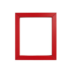 A vibrant red rectangular frame with a smooth finish and clean lines. Perfect for displaying photos or artwork in a modern setting.