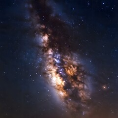 Majestic Milky Way Galaxy at Night