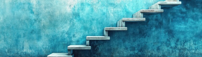 Conceptual art of a staircase made of tasks, with higher steps representing top priorities