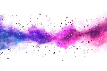 Vibrant Abstract Cosmic Background with Colorful Splashes and Stars