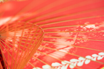 red japanese fan