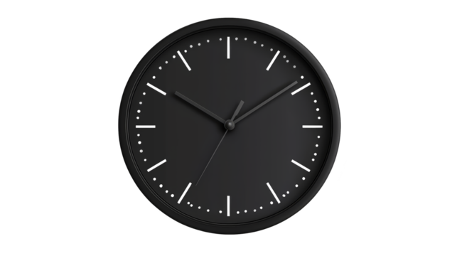 Elegant black wristwatch with white dial, a timeless classic for everyday sophistication