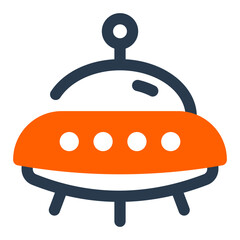 Futuristic Alien Warship with Hovering Antennas