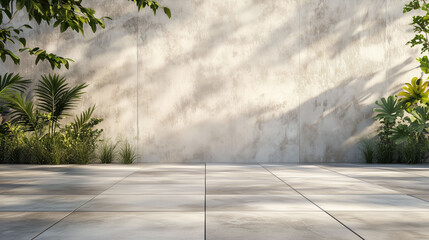 Fototapeta premium a modern space with a prominent slatted wood wall and a minimalist aesthetic