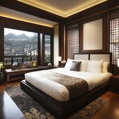 The Elegant Bedroom Interior Features A Wonderful Aesthetic Design