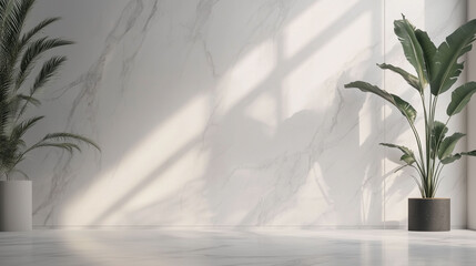 a modern space with a prominent slatted wood wall and a minimalist aesthetic