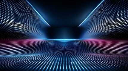 ultra-modern abstract geometry, sleek motion, neon glow effects, conceptual brilliance, precise digital composition, seamless angles, hyper-detailed perspectives, high-end editorial aesthetics,