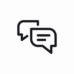 chat message bubble icon vector sign