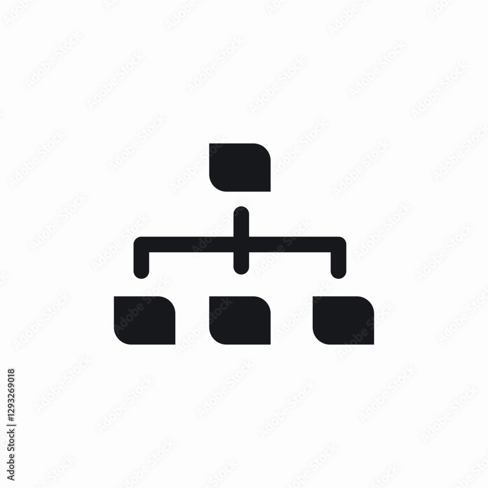 Poster network connection structure icon vector sign