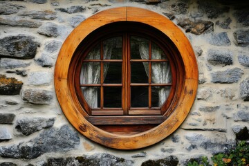 Oval Window. Fancy Home Decor with Egg-shaped Rustic Oval Window Design