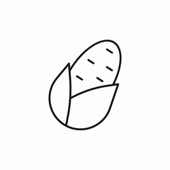corn icon vector sign