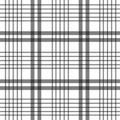 Minimalist black and white plaid pattern with clean lines. Ideal for fashion, home decor, packaging, and modern graphic design. Seamless and versatile.