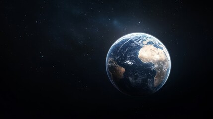 Obraz premium Stunning View of Earth from Space with Starry Background