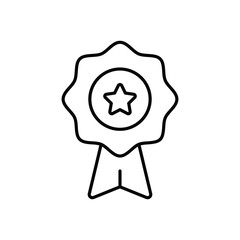 Winning Badge Vector icon