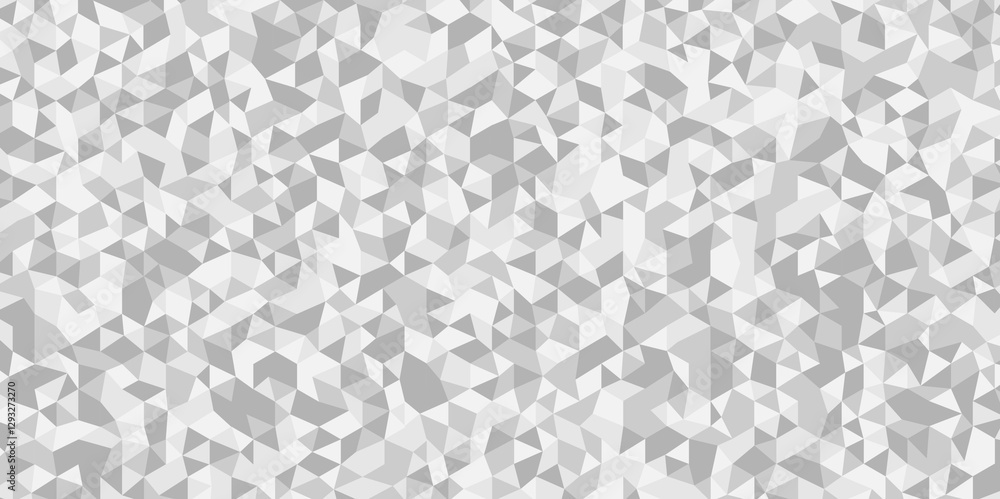 Poster vector white and gray overlapping polygon square texture. seamless geometric pattern triangle shapes