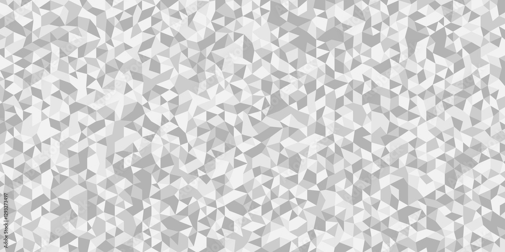 Poster vector white and gray overlapping polygon square texture. seamless geometric pattern triangle shapes