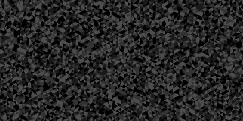 Fototapeta premium Vector black and gray overlapping polygon square texture. Seamless geometric pattern triangle shapes low polygon backdrop background. Abstract line poly background. 