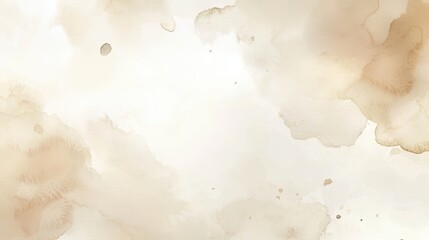 Obraz premium Soft Neutral Background with Abstract Watercolor Texture and Splashes