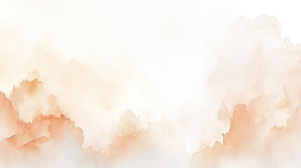 Obraz premium Abstract Soft Orange and Cream Watercolor Background for Design