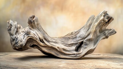 Sculpted Driftwood: Rustic Interior Accent 