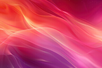 Obraz premium close up horizontal abstract illustration of delicate wavy pink background