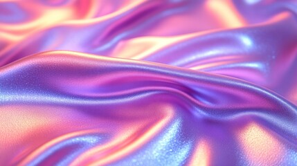 Fototapeta premium Draped Satin Fabric, Pastel Hues, Studio Lighting