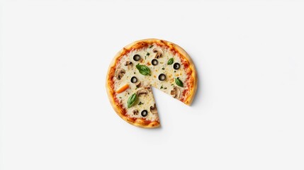 Delicious Classic Pizza with Toppings and Fresh Ingredients