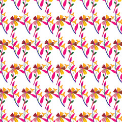 seamless pattern with flowers