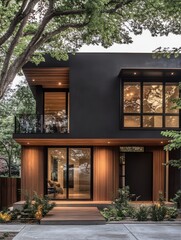 Modern exterior residential design with contemporary modern architecture