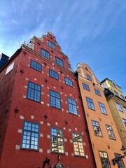 Fototapeta premium Facade houses Old town Stockholm