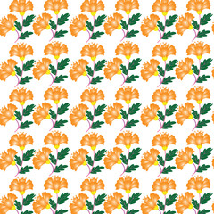 seamless pattern with flowers