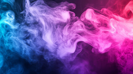 Fototapeta premium Abstract template color flyer with transparent smoke