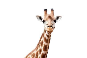 Obraz premium a giraffe Isolated on white background.
