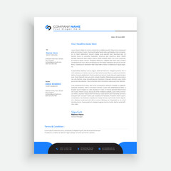 54. Professional Corporate Letterhead pad Layout Template.
