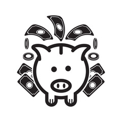 Money Piggy Bank Icon