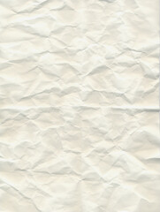 white crumpled paper texture